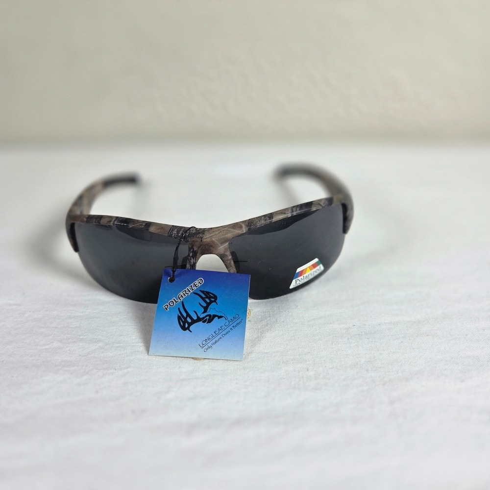 Fierce Polarized Sunglasses Longleaf Camo Frame Dark Smoke Lens Hunting Fishing